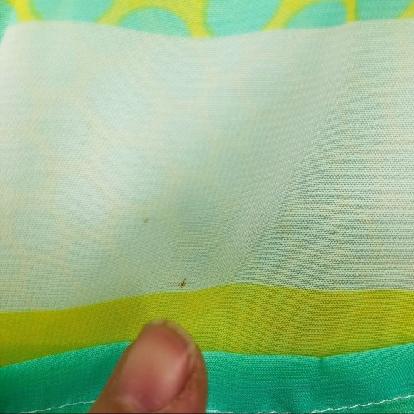 Tacera sheer blouse Button up with tie front - Picture 6 of 12